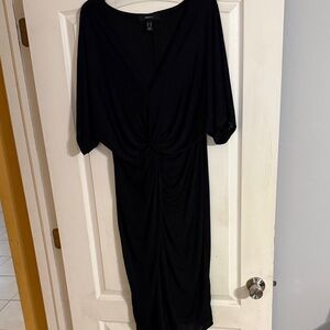 Forever 21 Black Midi Dress